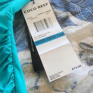 Coco reef tankini and bottoms. 36DD/38DD top, XL bottom